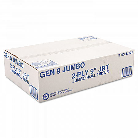 Jumbo Roll Bath Tissue, Septic Safe, 2-Ply, 3.3