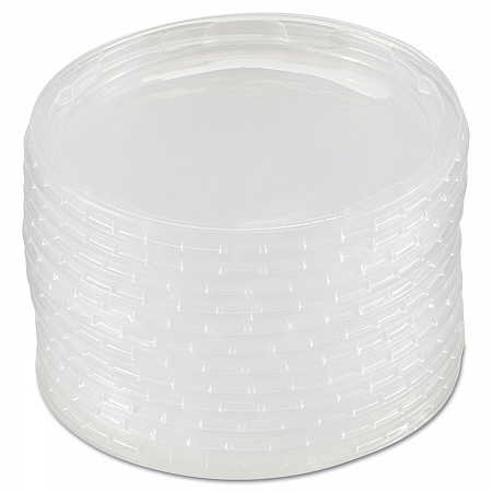 Deli Container Lids, Plug-Style, Clear, Plastic, 50/Pack, 10 Packs/Carton (APCTRLID)