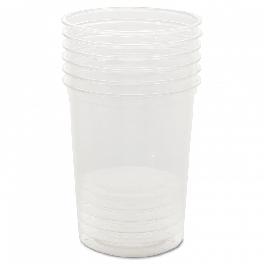 Deli Containers, 32 oz, Clear, Plastic, 50/Pack, 10 Packs/Carton (APCTR32)