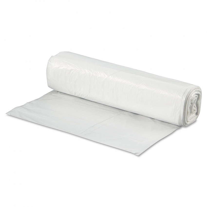 High-Density Can Liners, 33 gal, 9 mic, 33" x 39", Natural, Perforated Roll, 25 Bags/Roll, 20 Rolls/Carton (333912)