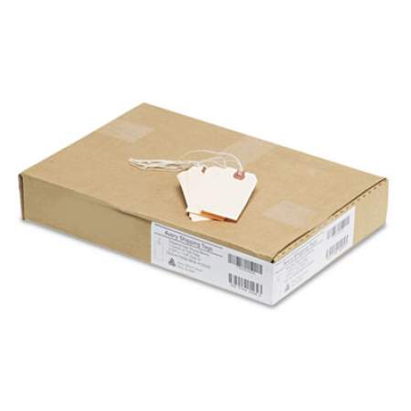 Avery Strung Shipping Tags, 11.5 pt. Stock, 3.75 x 1.88, Manila, 1,000/Box (12503)