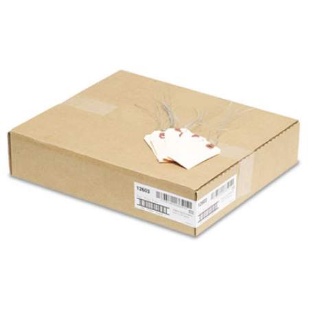 Avery Double Wired Shipping Tags, 11.5 pt. Stock, 3.75 x 1.88, Manila, 1,000/Box (12603)