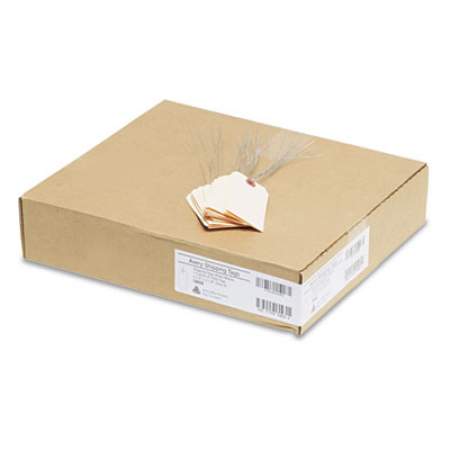 Avery Double Wired Shipping Tags, 11.5 pt. Stock, 4.25 x 2.13, Manila, 1,000/Box (12604)