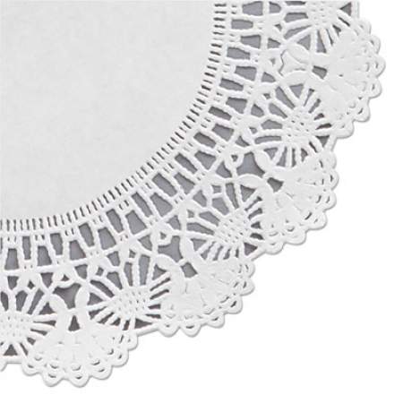 Hoffmaster Cambridge Lace Doilies, Round, 8", White, 1,000/Carton (500236)