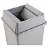Untouchable Square Swing Top Lid, Plastic, 20.13w x 20.13d x 6.25h, Gray (2664GRAY)