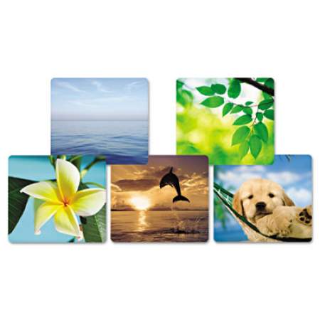 Fellowes Recycled Mouse Pad, Nonskid Base, 7 1/2 x 9, Blue Ocean (5903901)