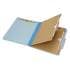 AbilityOne 7530016006984 SKILCRAFT Pocket-Style Classification Folder, 2 Dividers, Letter Size, Light Blue, 10/Box