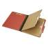 AbilityOne 7530016006979 SKILCRAFT Pocket-Style Classification Folder, 2 Dividers, Letter Size, Earth Red, 10/Box