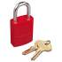 Master Lock Pro Series High Visibility Aluminum Padlock, 5 Pin, Red (6835RED)