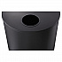 Half-Round Receptacle, 15 gal, Steel, Black (9940BL)