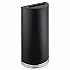 Half-Round Receptacle, 15 gal, Steel, Black (9940BL)
