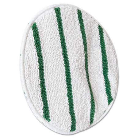 Rubbermaid Commercial Low Profile Scrub-Strip Carpet Bonnet, 17" Diameter, White/Green (P267)