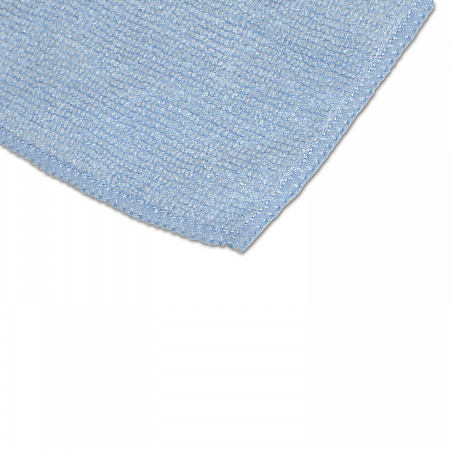 Extra-Large Microfiber Towels Twin-Pack, 15 x 15, Unscented, Blue, 2/Pack (11421)
