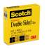 Scotch Double-Sided Tape, 1" Core, 0.5" x 75 ft, Clear (66512900)