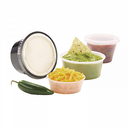 Portion Cups, 2 oz, Plastic, Clear, 250/Sleeve, 10 Sleeves/Carton (PC200)