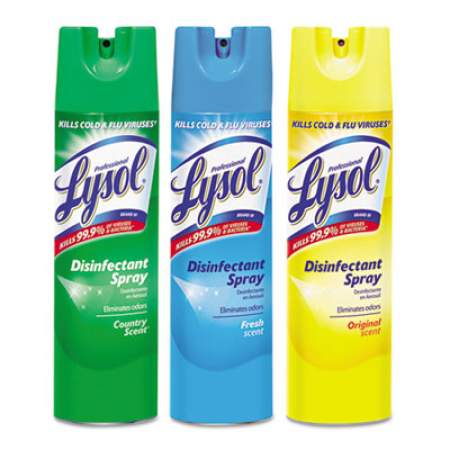 Professional LYSOL Disinfectant Spray, Country Scent, 19 oz Aerosol Spray, 12/Carton (74276CT)