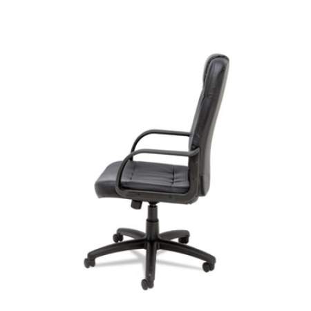 Alera Sparis Executive High-Back Swivel/Tilt Bonded Leather Chair, Supports Up to 275 lb, 18.11" to 22.04" Seat Height, Black (SP41LS10B)