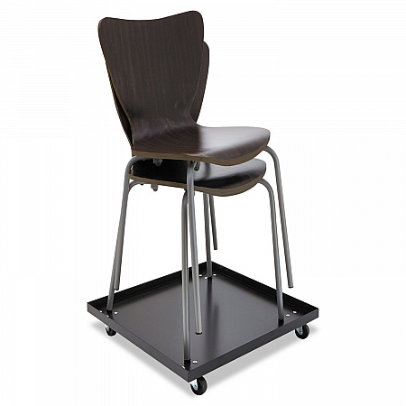 Stacking Chair Dolly, Metal, 320 lb Capacity, 22.44