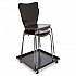 Stacking Chair Dolly, Metal, 320 lb Capacity, 22.44