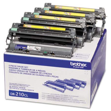 Brother DR210CL Drum Unit, 15,000 Page-Yield, Black/Cyan/Magenta/Yellow
