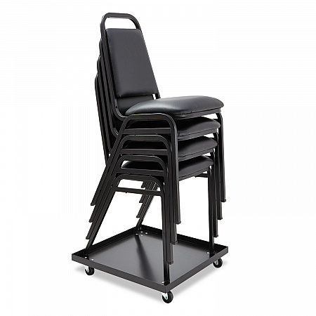 Stacking Chair Dolly, Metal, 320 lb Capacity, 22.44