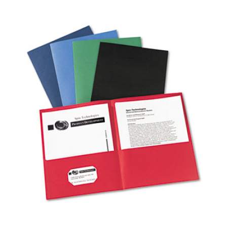 Avery Two-Pocket Folder, 40-Sheet Capacity, 11 x 8.5, Assorted Colors, 25/Box (47993)