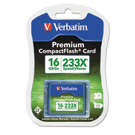 Verbatim 16GB 233X Premium CompactFlash Memory Card (97982)