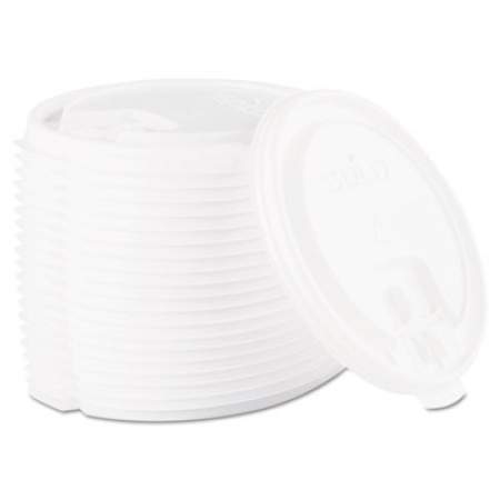Dart Lift Back and Lock Tab Cup Lids, Fits 10 oz to 24 oz Cups, White, 100/Sleeve, 10 Sleeves/Carton (LB3161)