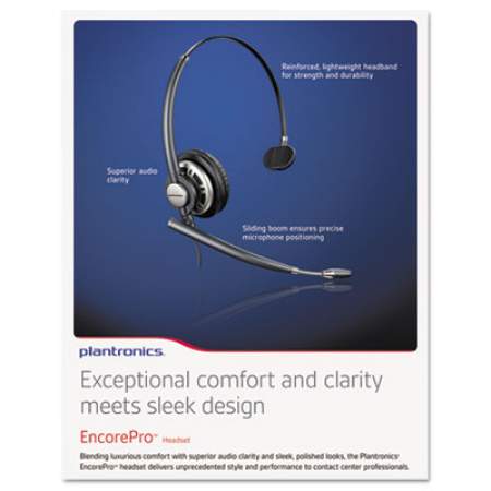 poly EncorePro Premium Monaural Over-the-Head Headset with Noise Canceling Microphone (HW710)