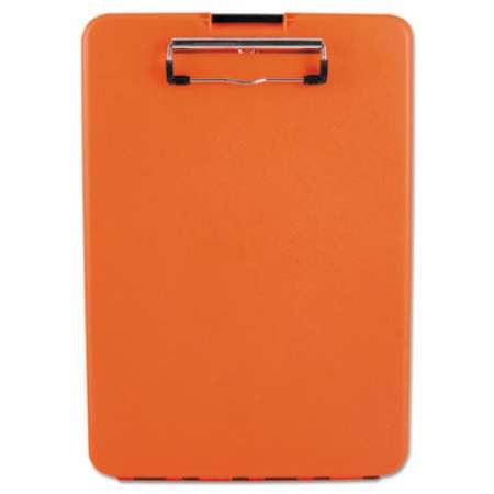 Saunders SlimMate Storage Clipboard, 1/2" Clip Capacity, 8 1/2 x 11 Sheets, Hi-Vis Orange (00579)