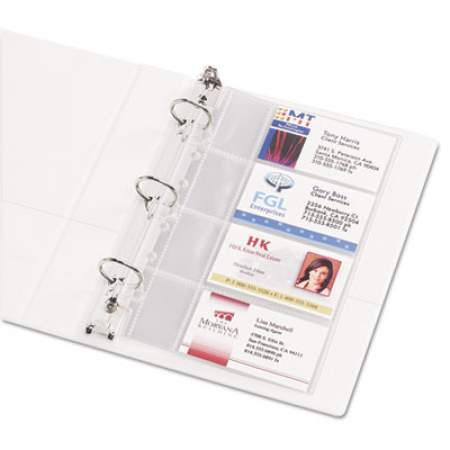 Avery Business Card Binder Pages, 2 x 3 1/2, 8 Cards/Sheet, 5 Pages/Pack (76025)