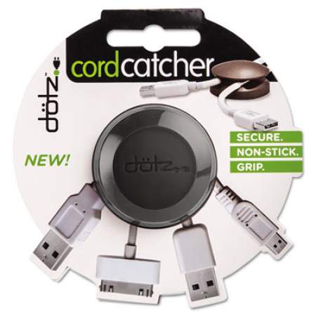 Dotz Cord Catcher for Desks and Workstations, Black (DCC40MCK)