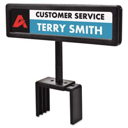 People Pointer Cubicle Sign, Plastic, 8.5 x 2, Black (75334)