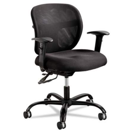 Safco Vue Intensive-Use Mesh Task Chair, Supports Up to 500 lb, 18.5" to 21" Seat Height, Black (3397BL)