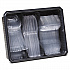 Cutlery Keeper Tray with Clear Plastic Utensils, Heavyweight, Fork/Knife/Spoon, Plastic, Crystal Clear, 1,800/Carton (CH0180DX7CT)