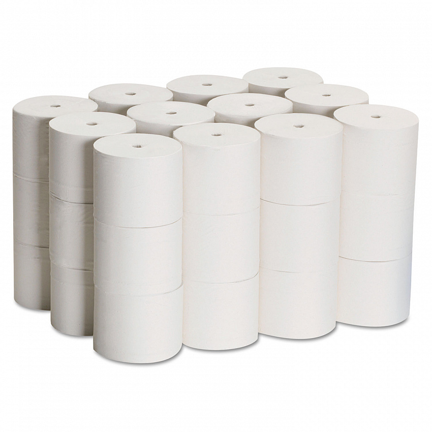 Compact Coreless Bath Tissue, Septic Safe, 2-Ply, White, 1,000 Sheets/Roll, 36 Rolls/Carton (19375)