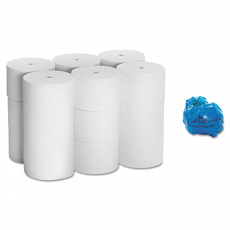 Coreless Bath Tissue, Septic Safe, 2-Ply, White, 1,125 Sheets/Roll, 18 Rolls/Carton (19372)
