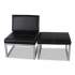 Alera Ispara Series Armless Chair, 26.57" x 30.71" x 31.1", Black Seat/Back, Silver Base (RL8319CS)