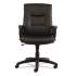 Alera YR Series Executive High-Back Swivel/Tilt Bonded Leather Chair, Supports 275 lb, 17.71" to 21.65" Seat Height, Black (YR4119)