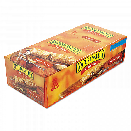 Granola Bars, Peanut Butter Cereal, 1.5 oz Bar, 18/Box (SN3355)