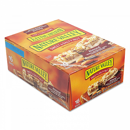 Granola Bars, Sweet and Salty Nut Almond Cereal, 1.2 oz Bar, 16/Box (SN42068)