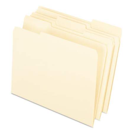 Pendaflex Interior File Folders, 1/3-Cut Tabs, Letter Size, Manila, 100/Box (421013)