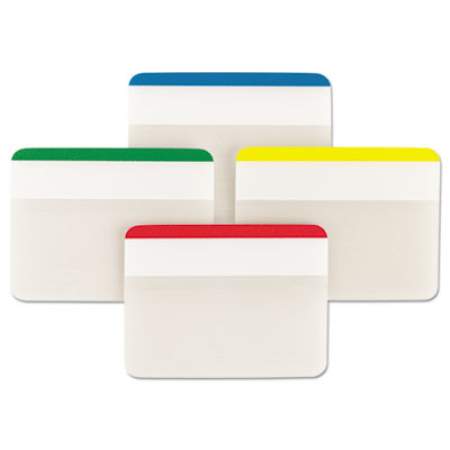 Post-it Tabs Tabs, Lined, 1/5-Cut Tabs, Assorted Primary Colors, 2" Wide, 24/Pack (686F1)