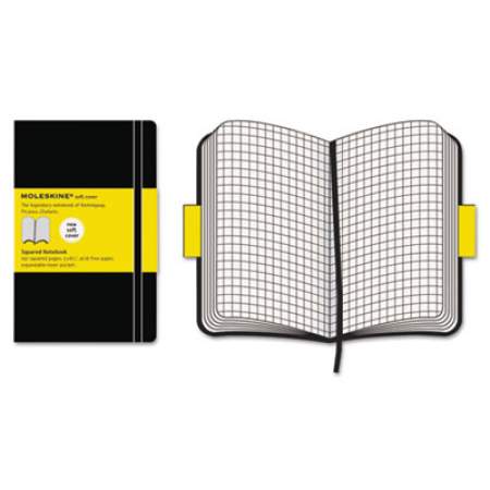 Moleskine Classic Softcover Notebook, 1 Subject, Quadrille Rule, Black Cover, 8.25 x 5, 192 Sheets (MSL15)
