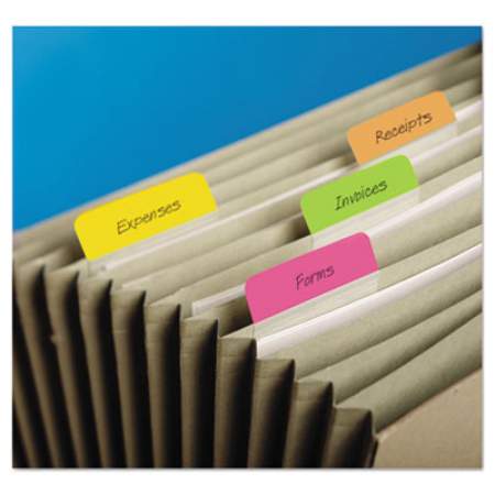 Post-it Tabs 2" Angled Tabs, 1/5-Cut Tabs, Assorted Brights, 2" Wide, 24/Pack (686APLOY)