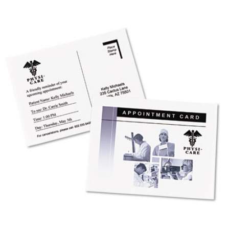 Avery Photo-Quality Printable Postcards, Inkjet, 74 lb, 4.25 x 5.5, Glossy White, 100 Cards, 4 Cards/Sheet, 25 Sheets/Pack (8383)