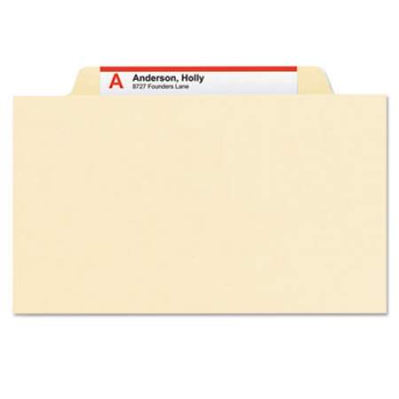 Smead Manila Four- and Six-Section Top Tab Classification Folders, 2 Dividers, Letter Size, Manila, 10/Box (14000)