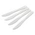 GEN Heavyweight Cutlery, Knives, Polypropylene, White, 1000/Carton (HYWKN)