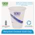 Eco-Products BlueStripe 25% Recycled Content Cold Cups, 12 oz, Clear/Blue, 50/Pack, 20 Packs/Carton (EPCR12)