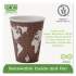 Eco-Products World Art Renewable and Compostable Insulated Hot Cups, PLA, 8 oz, 40/Pack, 20 Packs/Carton (EPBNHC8WD)